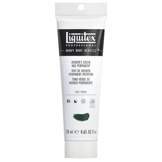 Liquitex® 4.65oz. Heavy Body Acrylic™ Paint 224 Hooker's Green Hue Permanent {1}