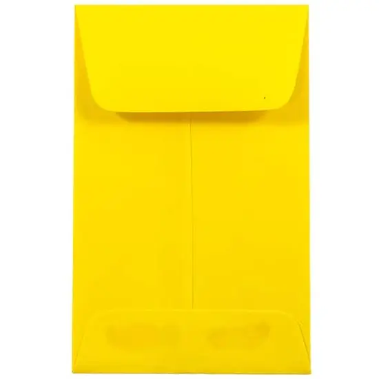 JAM Paper 2.25" x 3.5" Coin Envelopes, 50ct. Yellow {1}