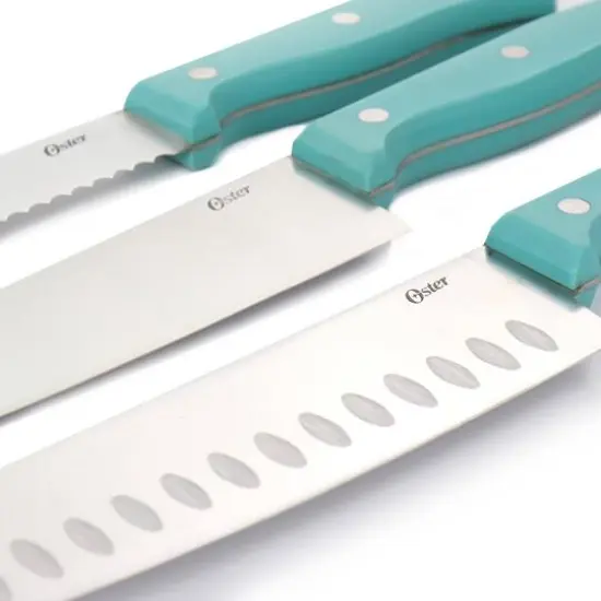 Oster Evansville 14-Piece Light Blue Stainless Steel Cutlery Set {10}