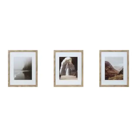 3 Pack Gallery&trade; Honey Frame with Mat by Studio D&eacute;cor&reg; {1}