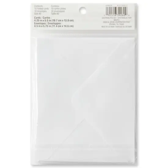 Scalloped Folded Cards & Envelopes by Recollections&trade;, 4.25" x 5.5" White {5}