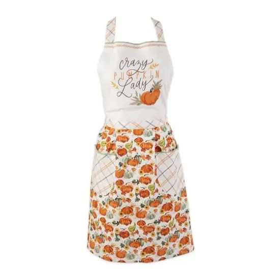 DII&reg; Crazy Pumpkin Lady Printed Apron {1}
