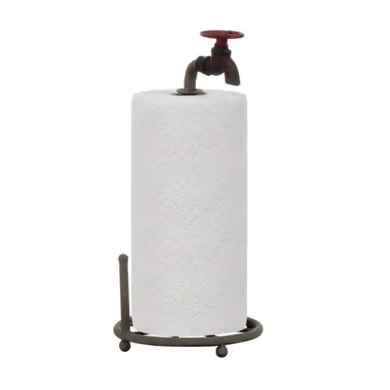 Hello Honey&reg; Rustic Metal Faucet Paper Towel Holder {1}