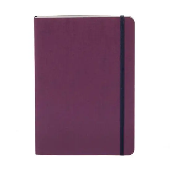 Fabrian&reg; EcoQua Plus A5 Lined Stitch-Bound Notebook Wine {5}