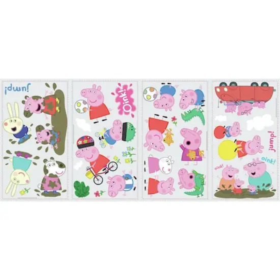 RoomMates Peppa Pig Peel & Stick Wall Decals {3}