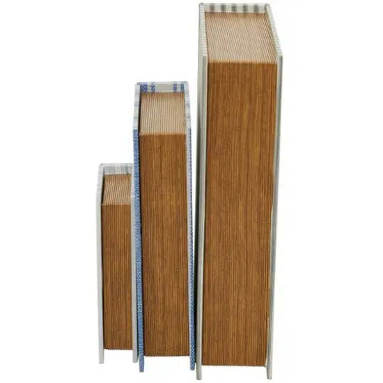 Striped Canvas Faux Book Box Set {7}