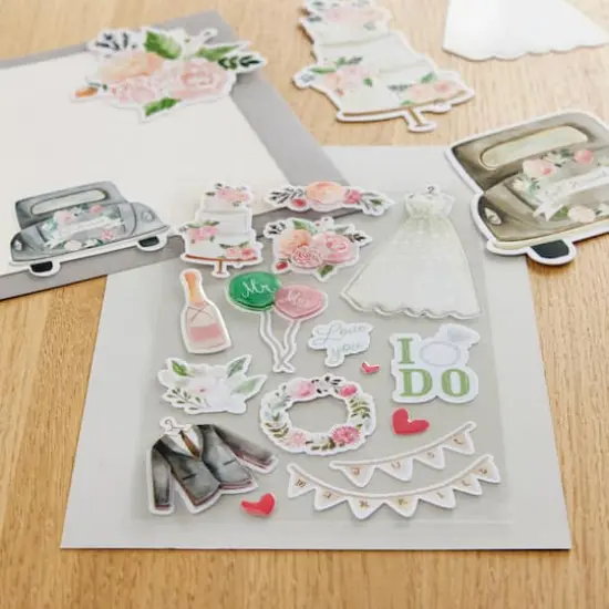 Watercolor Wedding Stickers by Recollections&trade; {6}