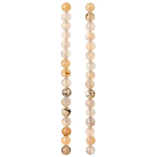 Light Gray Crackle Agate Round Beads, 8mm by Bead Landing™ {4}