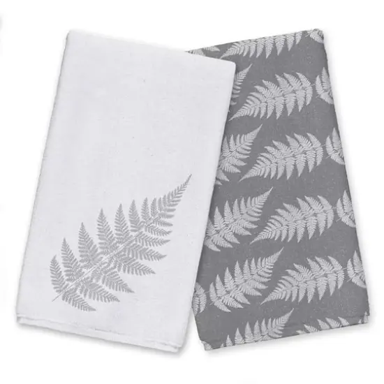 Neutral Fern 16" x 25" Tea Towel Set of 2 {1}
