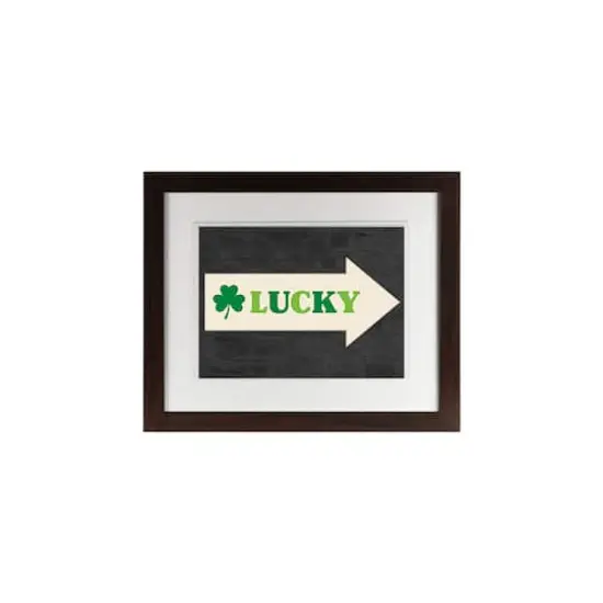 Lucky Arrow 11" x 14" Black Framed Print Under Plexiglass {1}
