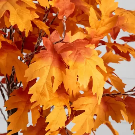 7ft. Pre-Lit Autumn Maple Artificial Fall Tree with 450 Warm White LED Lights {4}