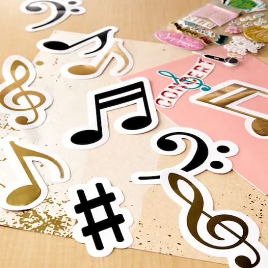 Music Notes Stickers by Recollections&trade; {3}