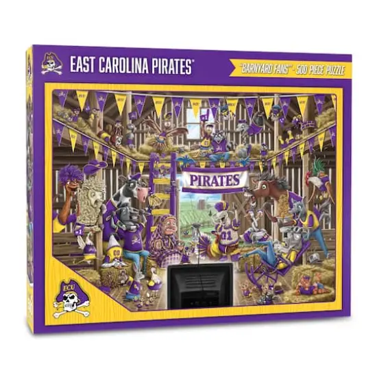 College Barnyard Fans 500 Piece Puzzle East Carolina Pirates {1}