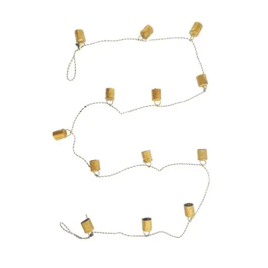Hello Honey&reg; 6ft. Gold Metal Bell Garland {1}