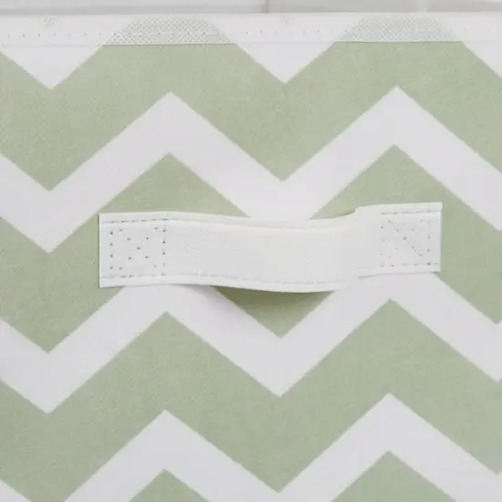 DII&reg; 11" Nonwoven Polyester Chevron Storage Cubes, 2ct. Mint {6}