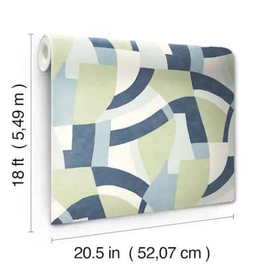 RoomMates Melbourne Peel & Stick Wallpaper Teal {8}