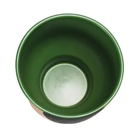 Hello Honey&reg; 10" Stoneware Planter with Abstract Design {3}