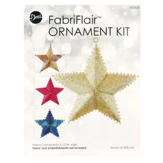 Dritz&reg; FabriFlair 5.5" Ornament Kit Star Pattern {1}
