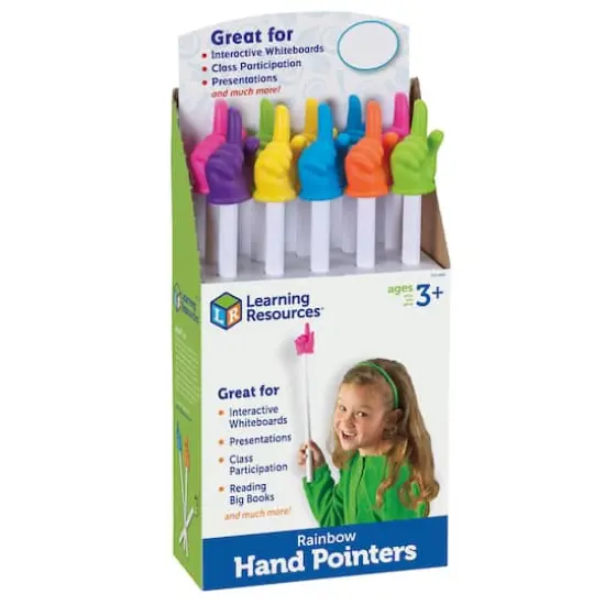 Learning Resources&reg; 15" Rainbow Hand Pointers Set {1}