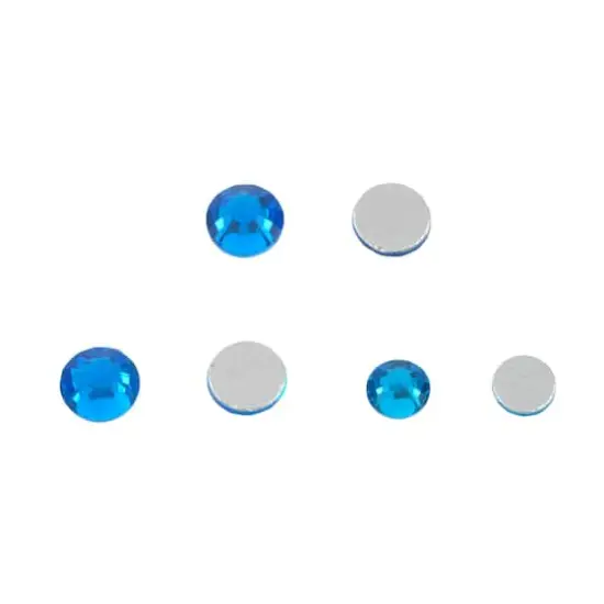 Round Flatback Glass Rhinestone Mix by Bead Landing™ Dark Aqua {3}