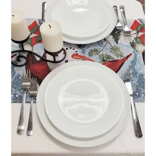 Wizardi 13.75" x 67" Joyful Snowmen Christmas Table Runner {4}