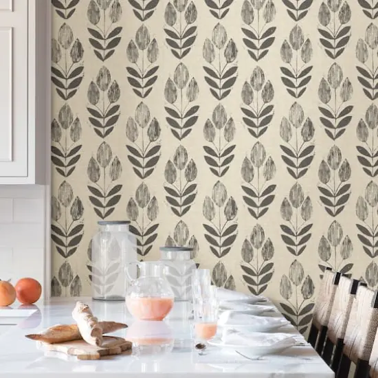 NuWallpaper Folk Tulip Peel & Stick Wallpaper {3}