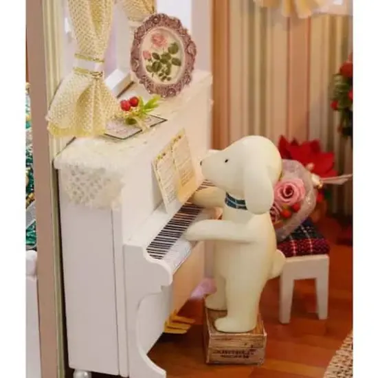 Wizardi Miniature Roombox Hut Dollhouse Kit {5}