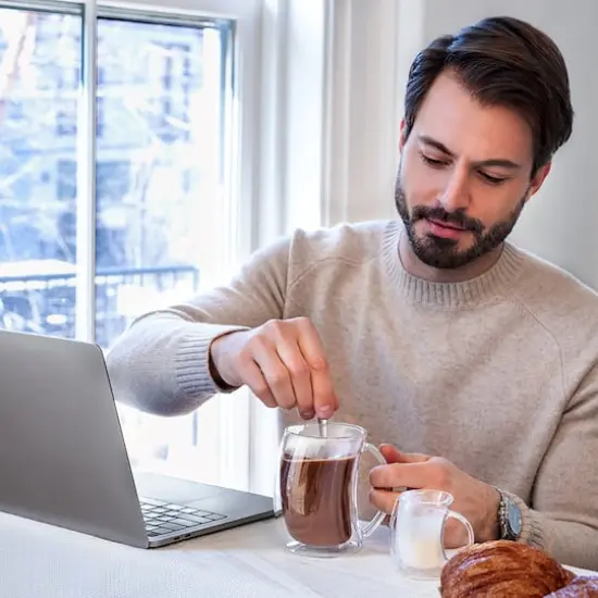 JoyJolt&reg; Caleo Double Wall Coffee & Tea Glasses, 4ct. {3}