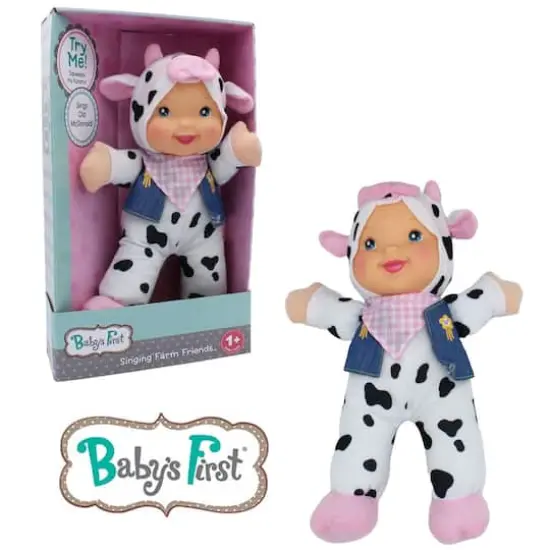 Goldberger Baby's First&reg; Singing Farm Friends&trade; Bilingual Baby Doll with Cow Outfit {4}