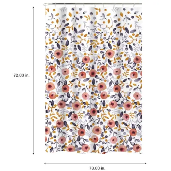 Bath Bliss Floral Design Shower Curtain {5}