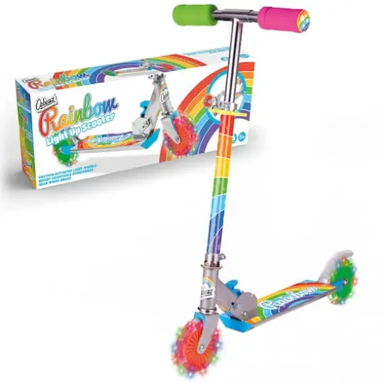 Rainbow Scooter With Flashing Wheels {8}