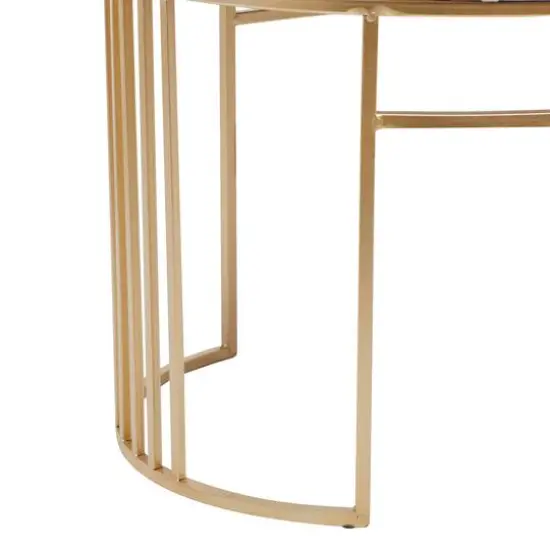 24" Velvet & Metal Glam Bench White {7}