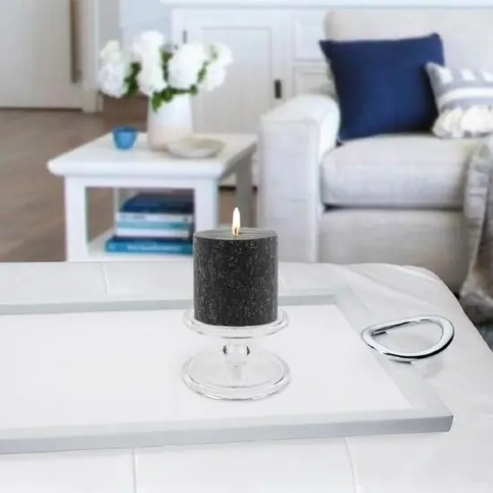 Root Candles 3" x 3" Unscented Timberline&trade; Pillar Candle Black {4}