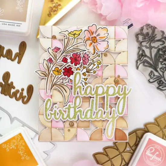 Pinkfresh Studio Quadrant Backdrop Hot Foil Plate {5}