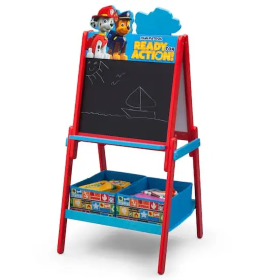 Nick Jr. PAW Patrol Wooden Double Sided Easel With Storage  {3}