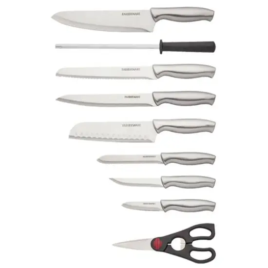 Farberware Stamped Stainless Steel & Graphite 15-Piece Cutlery Set {3}