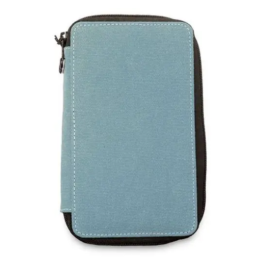 Global Art 24 Slot Canvas Pencil Case Sage {2}