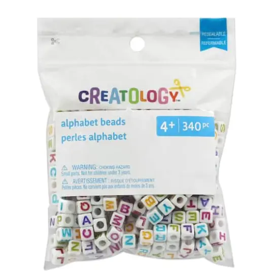 6.5mm Multicolor Alphabet Beads by Creatology&trade; {4}