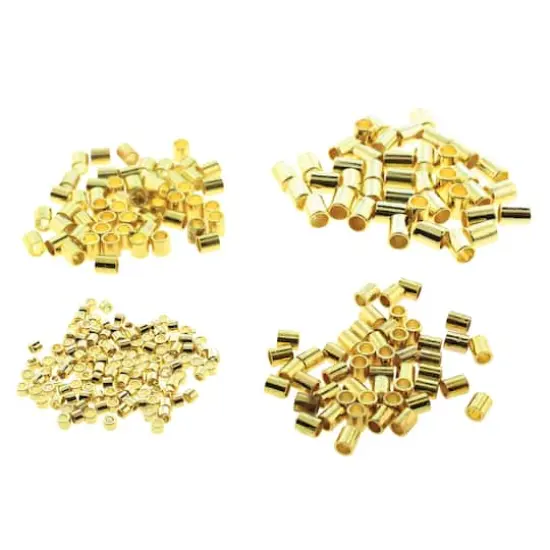 The Beadsmith&reg; Gold Plated Crimp Tubes, 600ct. {1}