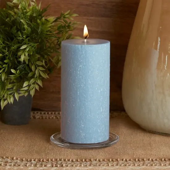 Root Candles 3" x 6" Unscented Timberline&trade; Pillar Candle Willimasburg Blue {4}