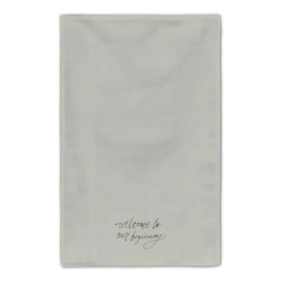 Welcome to Our Beginning Tea Towel Set Sage {5}