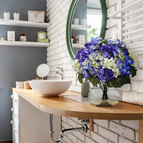 Hydrangea with Large Vase {3}