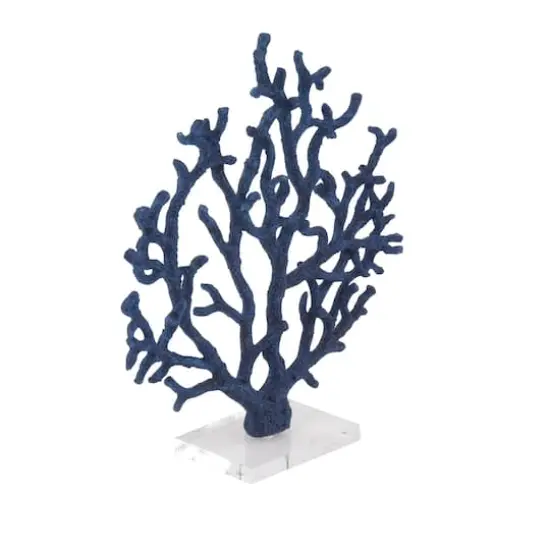 16" Blue Coastal Coral Sculpture {5}