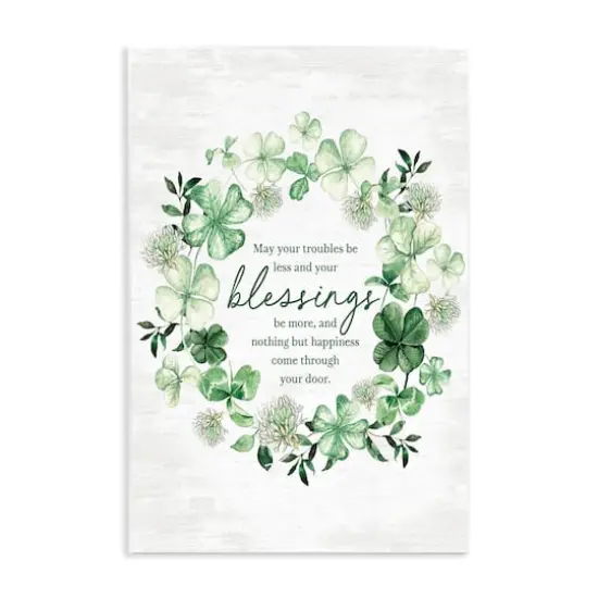 Stupell Industries Irish Proverb Wreath Wall Plaque Art {1}