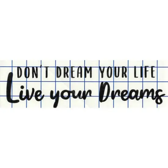 Leisure Arts® Matte Black Don't Dream Your Life Vinyl Decal {1}