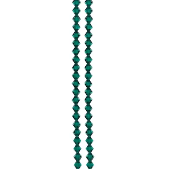 Preciosa Glass Crystal Bicone Beads, 6mm by Bead Landing&trade; Emerald {4}