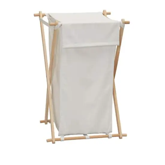Household Essentials X-Frame Laundry Hamper White {1}