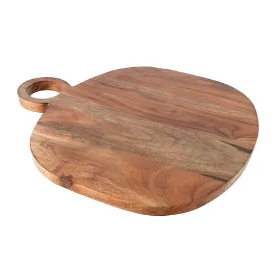 15.75" Natural Acacia Wood Charcuterie Board by Ashland&reg; {1}