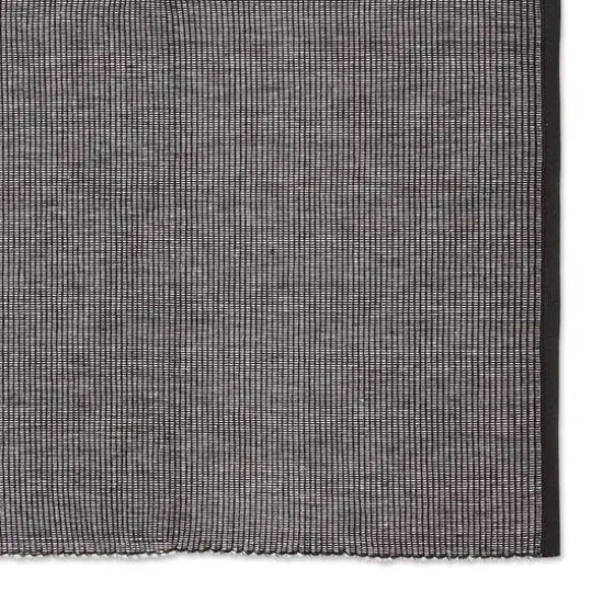 DII&reg; 2-Tone Ribbed Placemats, 6ct. Black and white {10}