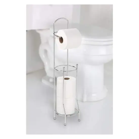 Bath Bliss Chrome Toilet Paper Holder & Dispenser {4}